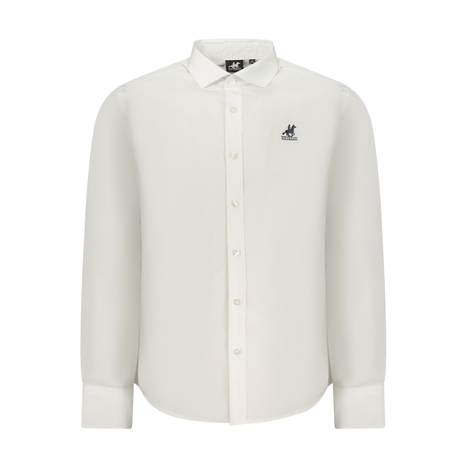 U.s. Grand Polo Ανδρικό Μακρυμάνικο πουκάμισο Regular AU02840AMEDEO_BIA0950 Λευκό