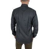 Ανδρικο μακρυμάνικο πουκαμισο Slim fit DASH&DOT 20627 ΜΑΥΡΟ 3