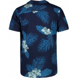Cars Jeans 48694 Ανδρικό Πουκάμισο Κοντομάνικο Floral Μπλε 2