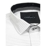 Ανδρικό μακρυμάνικο πουκάμισο slim fit CND 4600 Λευκό 2