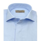 Dash & Dot 24635 Σιέλ Ανδρικό Μακρυμάνικο πουκάμισο Slim Fit 2