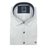 Life Style Butiken 800/6 Λευκό Ανδρικό Μακρυμάνικο πουκάμισο Άνετη Εφαρμογή 1