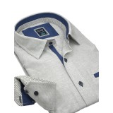 Life Style Butiken 8350/6 Sand Ανδρικό Μακρυμάνικο πουκάμισο Άνετη Εφαρμογή 3