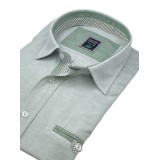 Life Style Butiken 8350/7 Μέντα Ανδρικό Μακρυμάνικο πουκάμισο Άνετη Εφαρμογή 2