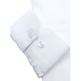 Dash & Dot 24635 Λευκό Ανδρικό Μακρυμάνικο πουκάμισο Slim Fit 3