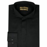 Life Style Bytiken Ανδρικό Μακρυμάνικο πουκάμισο Slim Fit LS124641/03 Black 1