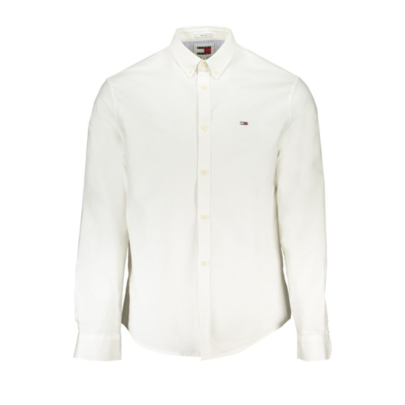 TOMMY HILFIGER Ανδρικό Μακρυμάνικο πουκάμισο Slim DM0DM19519_BIYBR Λευκό Ανδρικά