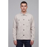 Nines Ανδρικο overshirt μακρυμάνικο 1H14700 OFF WHITE 3