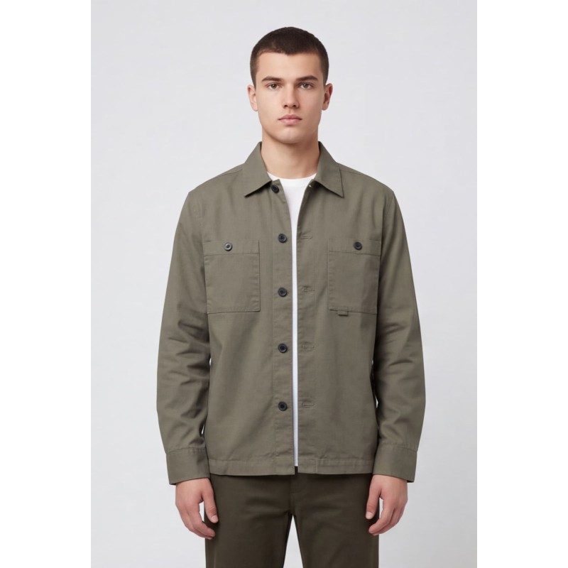 Nines Ανδρικο overshirt μακρυμάνικο 1H14700 ΧΑΚΙ Ανδρικά