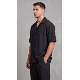 Life Style Butiken Ανδρικό Κοντομάνικο Πουκάμισο LS12011 Black 2