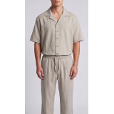 Life Style Butiken Ανδρικό Κοντομάνικο Πουκάμισο Oversize LS12011 SAND 2