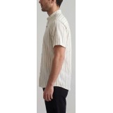Life Style Butiken Ανδρικό Πουκάμισο Ριγέ Μαο LS12648514 Εκρού 4