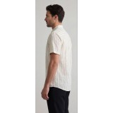 Life Style Butiken Ανδρικό Πουκάμισο Ριγέ Μαο LS12648514 Εκρού 5