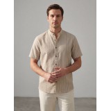 Life Style Butiken Ανδρικό Πουκάμισο Ριγέ Μαο LS12648514 Ταμπά 1