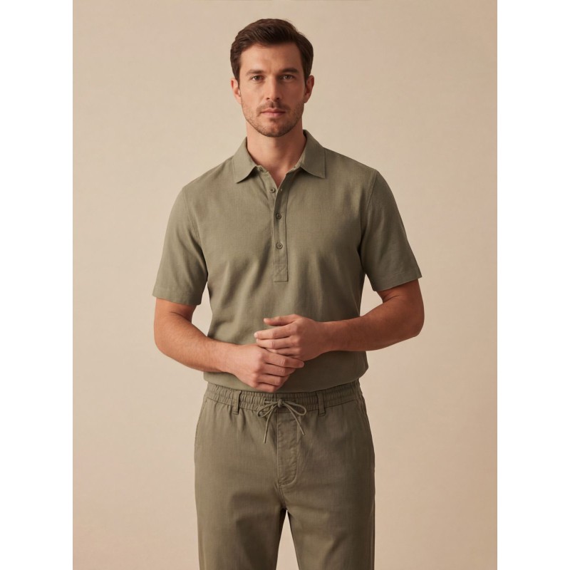 Life Style Butiken Ανδρική Πουκαμίσα  LS12648524 Χακί Ανδρικά