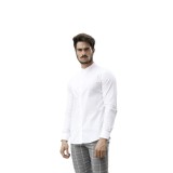 Life Style Butiken Ανδρικό Μακρυμάνικο πουκάμισο Mao Super Slim LS1NS7229 Λευκό 2