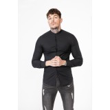 Life Style Butiken Ανδρικό Μακρυμάνικο πουκάμισο Mao Super Slim LS1NS7229 Black 3