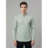 Life Style Butiken Ανδρικό Μακρυμάνικο πουκάμισο Μαο Slim LS125170 Μέντα 3