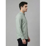 Life Style Butiken Ανδρικό Μακρυμάνικο πουκάμισο Μαο Slim LS125170 Μέντα 2