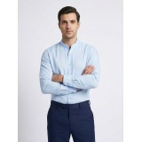 Life Style Butiken Ανδρικό Μακρυμάνικο πουκάμισο Μαο Slim LS125170 Σιέλ 2