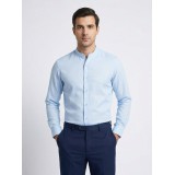 Life Style Butiken Ανδρικό Μακρυμάνικο πουκάμισο Μαο Slim LS125170 Σιέλ 1