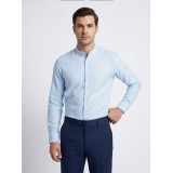 Life Style Butiken Ανδρικό Μακρυμάνικο πουκάμισο Μαο Slim LS125170 Σιέλ 3