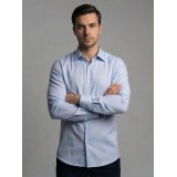 Life Style Butiken Ανδρικό Μακρυμάνικο πουκάμισο Regular Fit σε κουτί LS1C63 Σιέλ 4