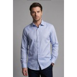 Life Style Butiken Ανδρικό Μακρυμάνικο πουκάμισο Slim Fit LS13620 Σιέλ 1