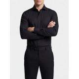 Life Style Butiken Ανδρικό Μακρυμάνικο πουκάμισο Slim LS124014 Μαύρο 2