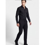 Life Style Butiken Ανδρικό Μακρυμάνικο πουκάμισο Slim LS124014 Μαύρο 3