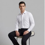 Life Style Butiken Ανδρικό Μακρυμάνικο πουκάμισο Slim LS124015 Λευκό 3