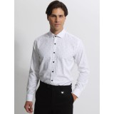 Life Style Butiken Ανδρικό Μακρυμάνικο πουκάμισο Slim LS1447528 Λευκό 1