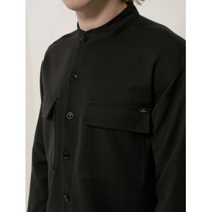 Life Style Butiken Ανδρικό Μακρυμάνικο Πουκάμισο Over LS12184 Black