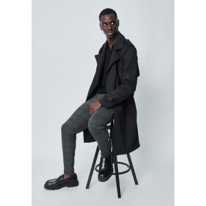 Life Style Butiken Ανδρική Καμπαρντίνα LS167135 Μαύρο