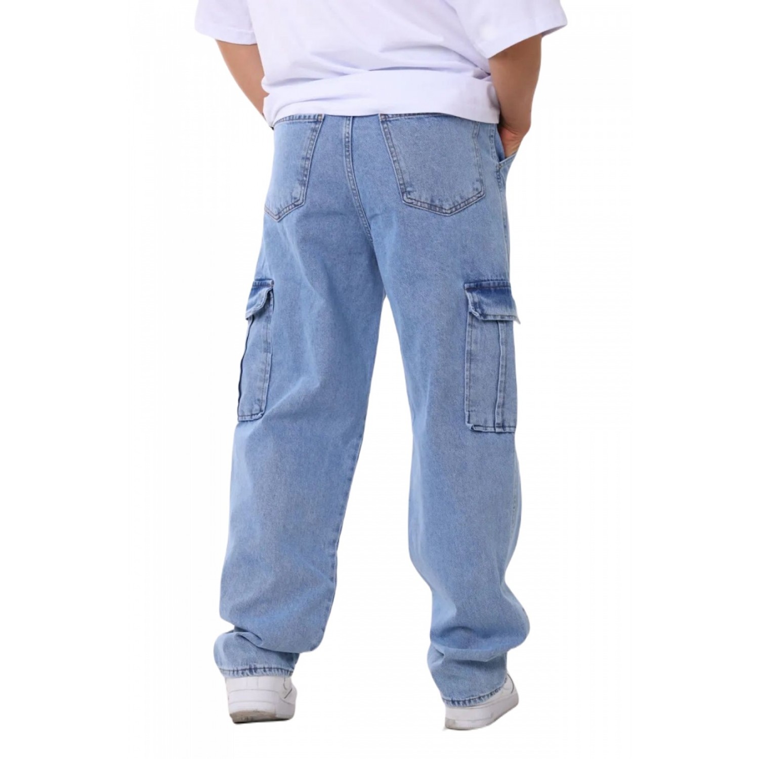 Life Style Butiken 17539 Light Blue Ανδρικό Jean Παντελόνι Με Πλαϊνές Τσέπες