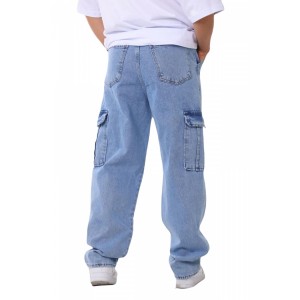 Life Style Butiken 17539 Light Blue Ανδρικό Jean Παντελόνι Με Πλαϊνές Τσέπες
