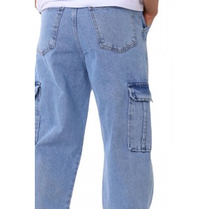 Life Style Butiken 17539 Light Blue Ανδρικό Jean Παντελόνι Με Πλαϊνές Τσέπες