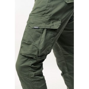 Life Style Butiken 390 Χακί Ανδρικό Cargo Παντελόνι Με Πλαϊνές Τσέπες
