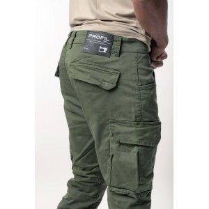 Life Style Butiken 390 Χακί Ανδρικό Cargo Παντελόνι Με Πλαϊνές Τσέπες
