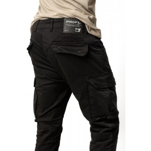 Life Style Butiken 390 Μαύρο Ανδρικό Cargo Παντελόνι Με Πλαϊνές Τσέπες