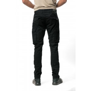 Life Style Butiken 390 Μαύρο Ανδρικό Cargo Παντελόνι Με Πλαϊνές Τσέπες