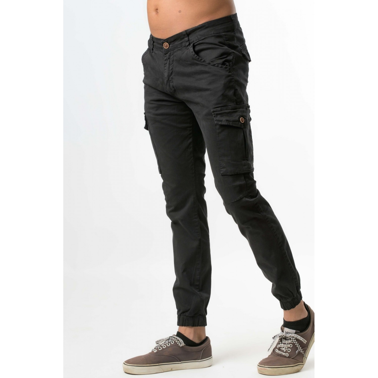 Life Style Butiken Ανδρικό Cargo παντελόνι LS113800 Black