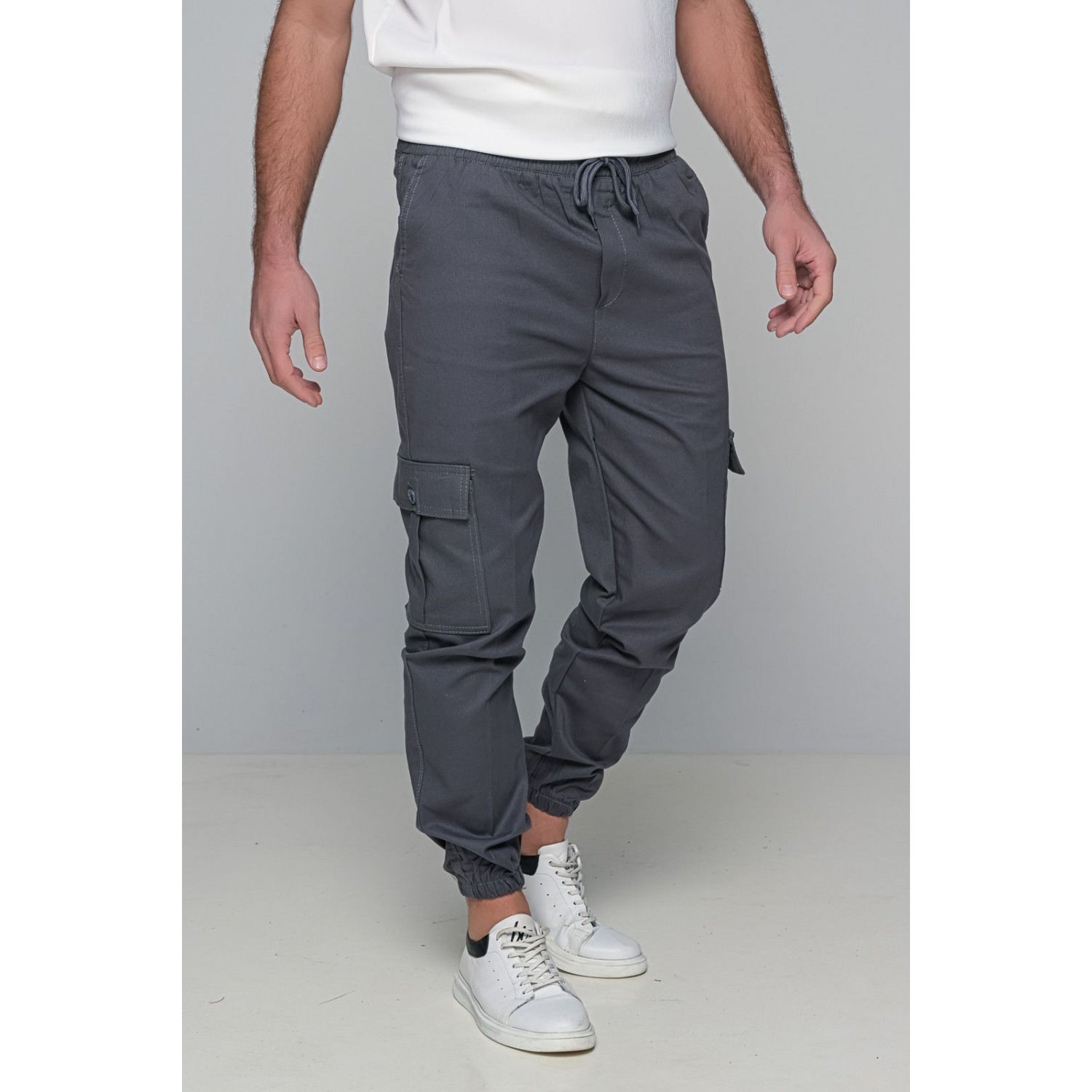 Life Style Butiken Ανδρικό Cargo παντελόνι LS11160 Ανθρακί