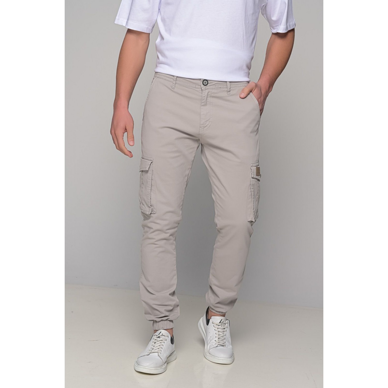 Life Style Butiken Ανδρικό Cargo παντελόνι LS10581 ΓΚΡΙ