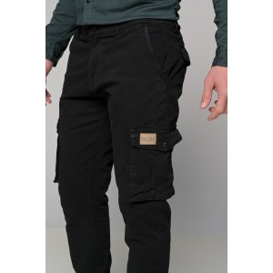 Life Style Butiken Ανδρικό Cargo παντελόνι LS10581 Μαύρο