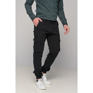 Life Style Butiken Ανδρικό Cargo παντελόνι LS10581 Μαύρο