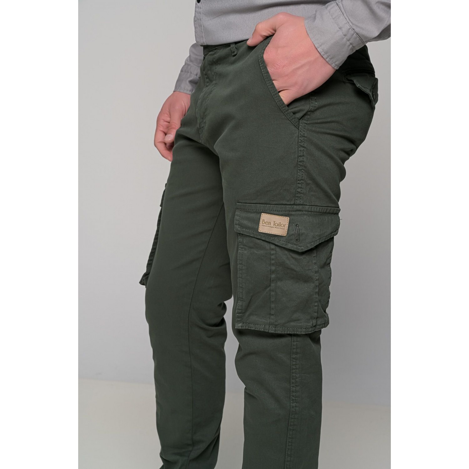 Life Style Butiken Ανδρικό Cargo παντελόνι LS10581 Χακί