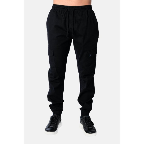 Life Style Butiken Ανδρικό Cargo παντελόνι LS12548302 ΜΑΥΡΟ