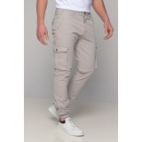 Life Style Butiken Ανδρικό Cargo παντελόνι LS10581 ΓΚΡΙ 3