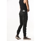 Life Style Butiken Ανδρικό Cargo παντελόνι LS1380 Black Κανονική Εφαρμογή 3
